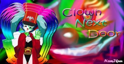 (3dcg) clown prochaine porte
