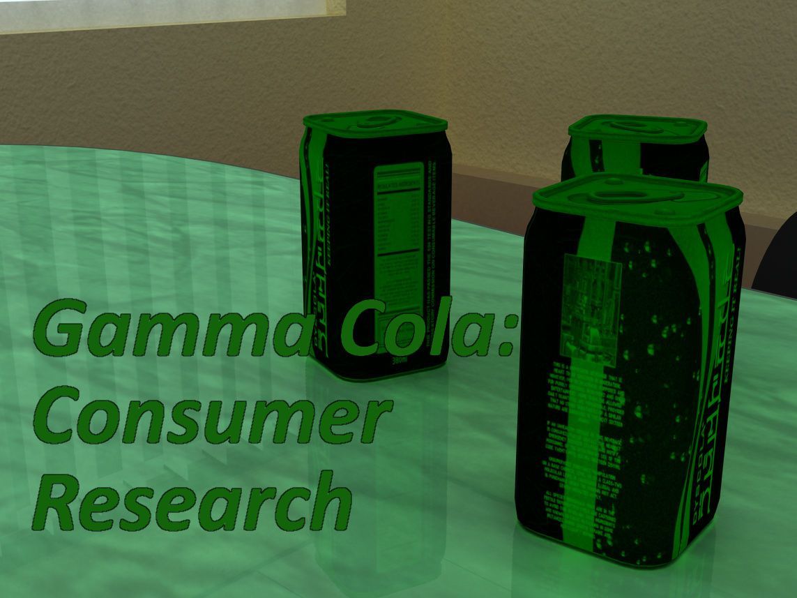 gamma cola:consumer onderzoek
