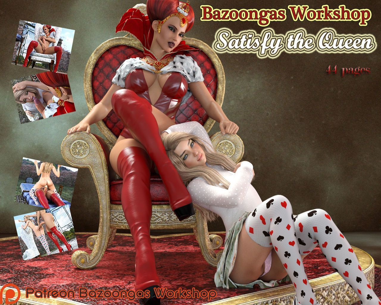 [bazoongas workshop] voldoen aan De koningin (complete)