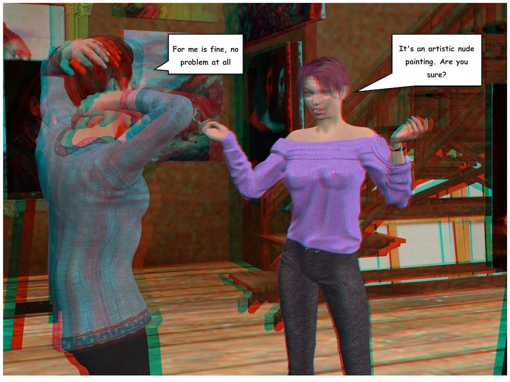 [Vger] Posing for my mother (3d anaglyph version]