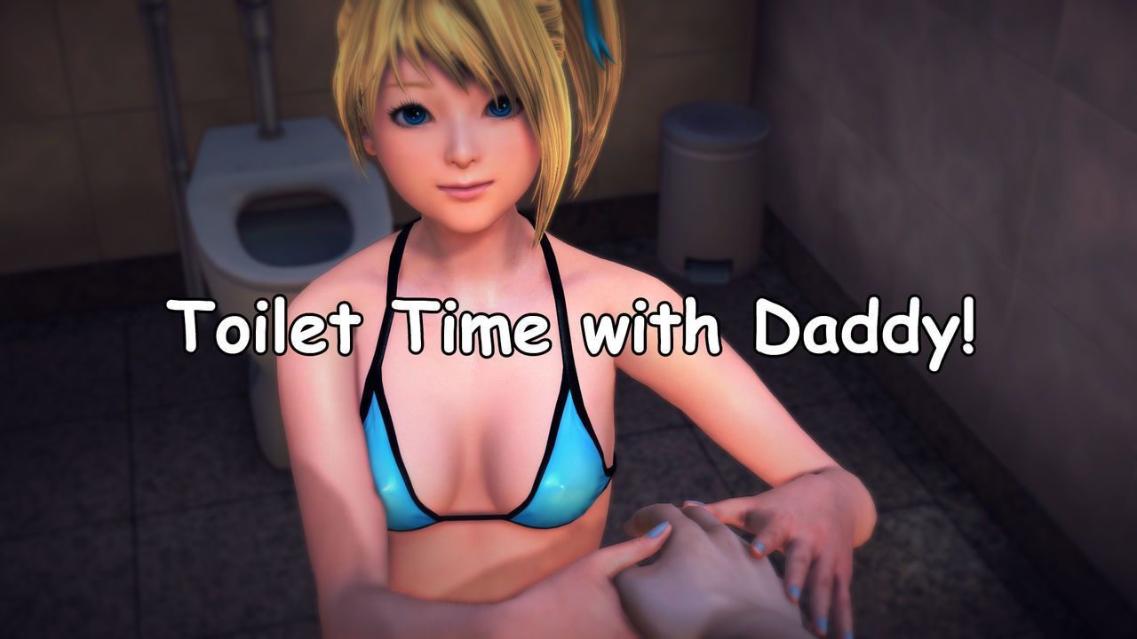 toilet tijd met daddy!