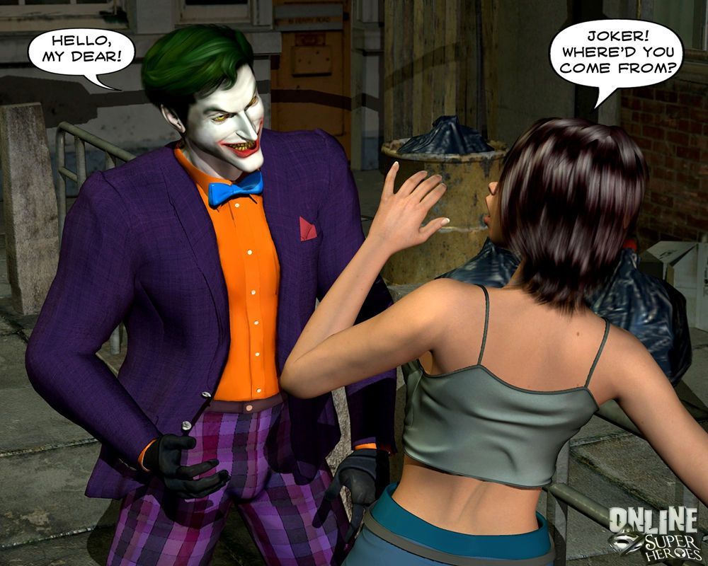 [online superheroes] joker frangetta un caldo Babe in il vicolo (batman)