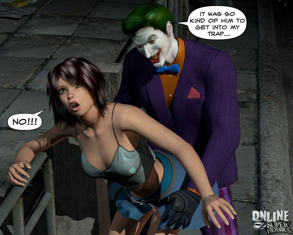 [Online Superheroes] Joker bangs a hot babe in the alley (Batman)