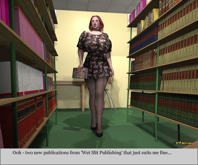 3darlings Modell Nadia bei die Bibliothek