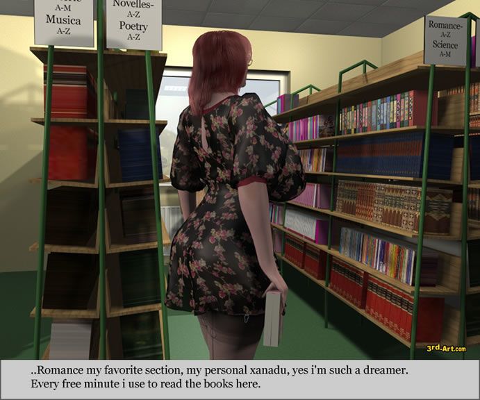 3darlings 模型 nadia 在 的 图书馆