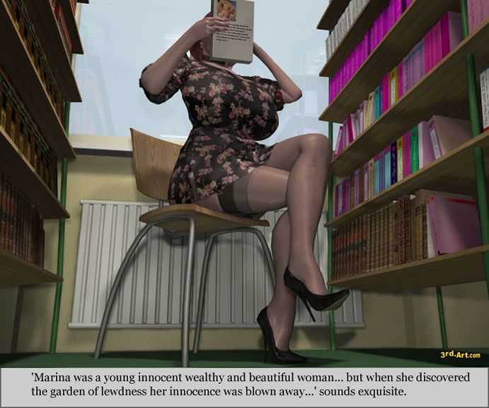 3darlings model Nadia in De bibliotheek Onderdeel 2