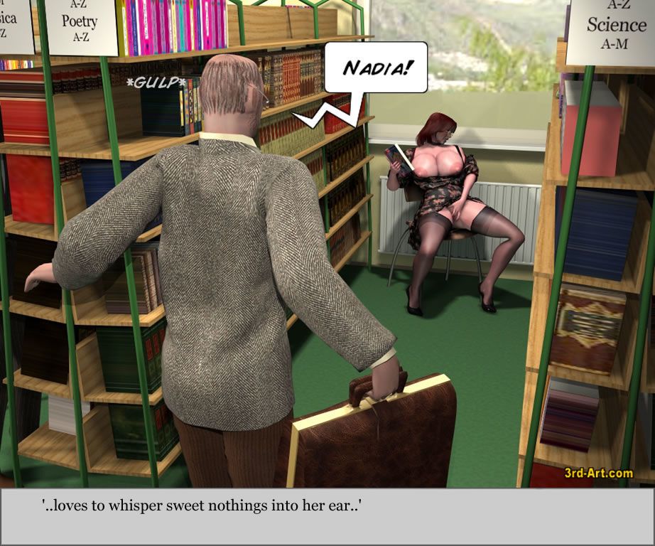 3darlings model Nadia w w biblioteka część 3