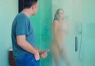 Guy fuck friends sis Aidra Fox in shower