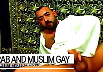 Arab gay vicious, muslim Libyan jerking off and cumming on prayer carpet