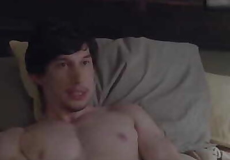 男性 名人 赤裸裸的 亚当 驾驶员 裸体的 身体 在 性爱 场景