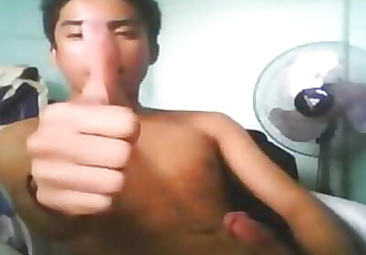 Asiatique pinoy webcam garçon cum pile