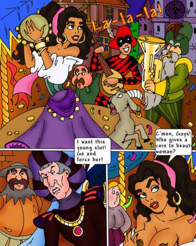 Esmeralda और frollo (the कुबड़ा के Notre dame)