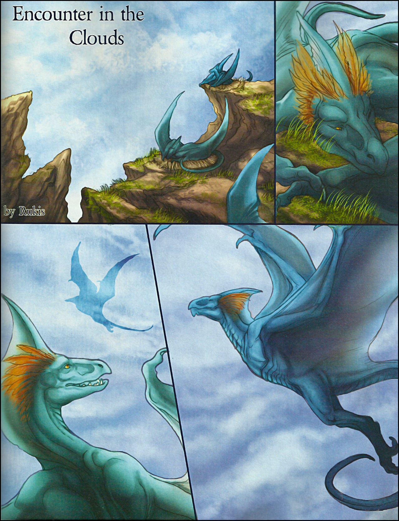 dragon\'s 囤 卷 2 (composition 的 不同的 artists)