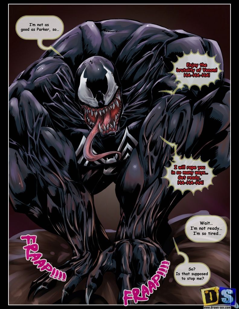 chesare powergirl vs. venom (spider Adam superman)