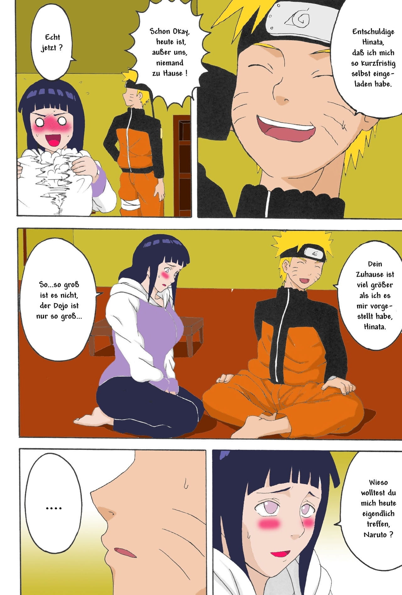 naruho dou naruhodo Hinata Naruto Alemão colorida parte 2