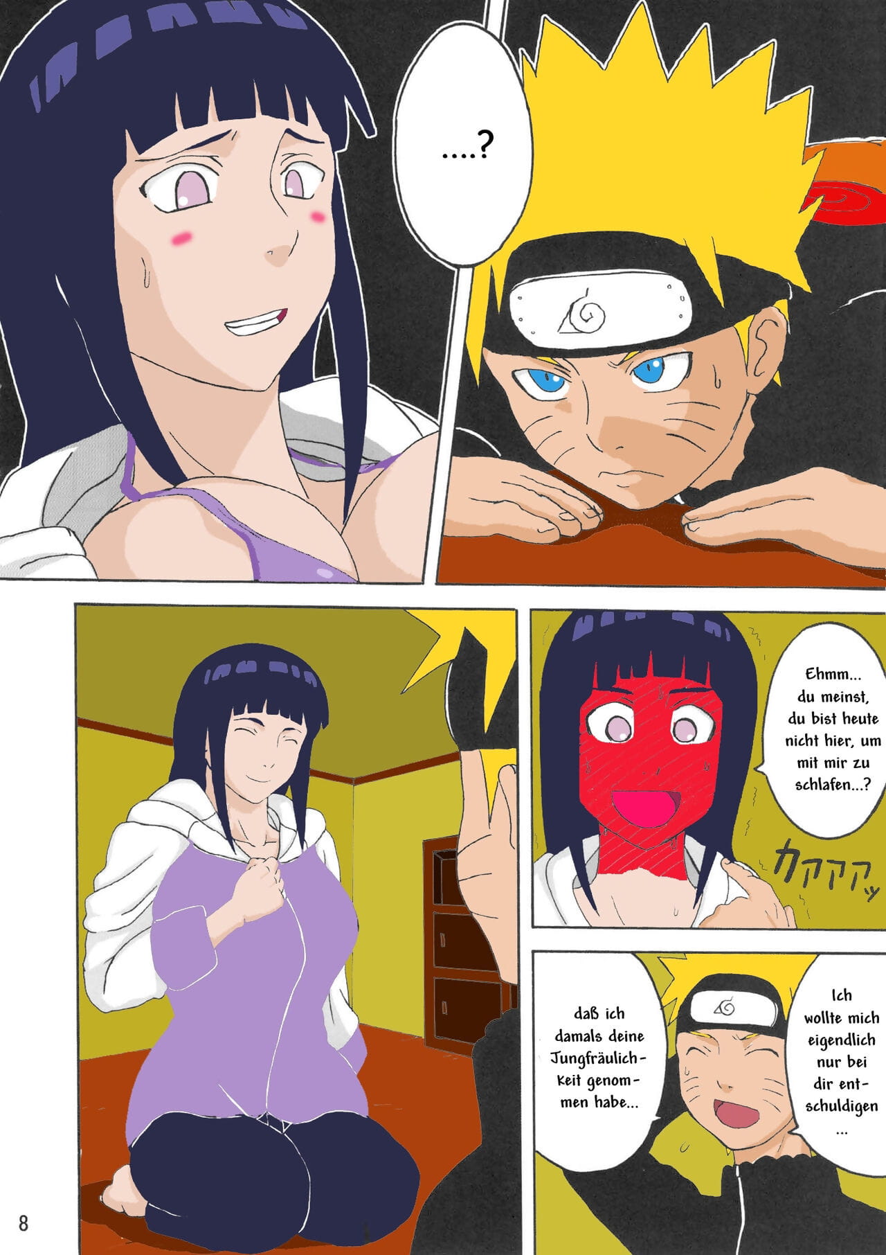 naruho dou naruhodo Hinata Naruto Tedesco colorato parte 2