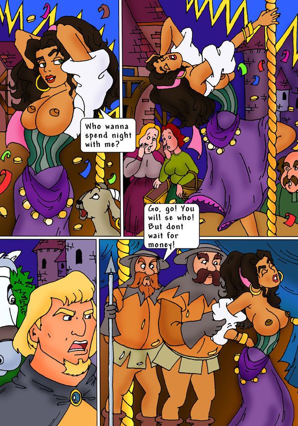 Esmeralda ve frollo (the kambur bu Notre dame)