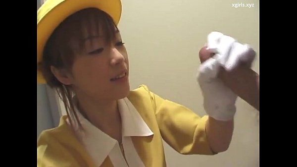 ภาษาญี่ปุ่น handjob กับ สีขาว ถุงมือ uncensored