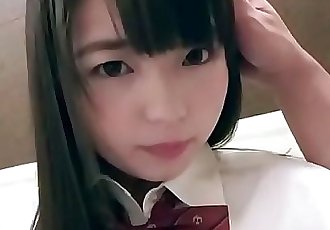 bebek karşı karşıya minyon Japon teen içinde Liseli üniforma becerdin 60 min