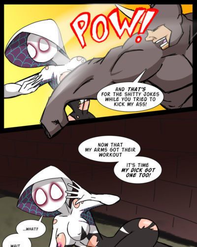 die rhino vs. spider Gwen
