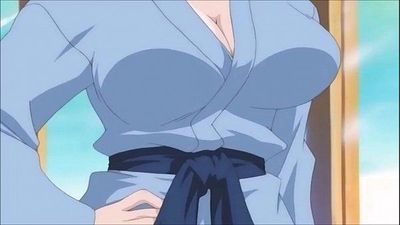 Anime moeder zwaluwen Zonen Cum in haar mond 2 min