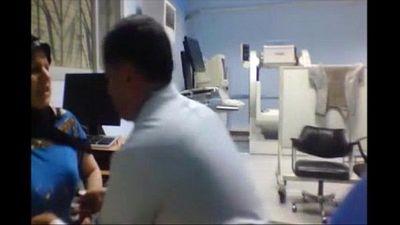 Horny Doctor Playing with Patient Boobs - 1 min 33 sec
