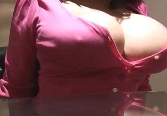 Big tits mature Danica in mini skirt strips teases and talks dirty - 7 min