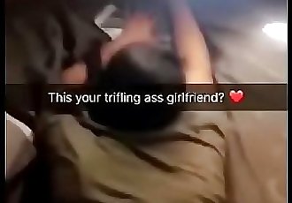 Thick Latina slut cheating on Snapchat with BBC. Another day in SF 48 sec
