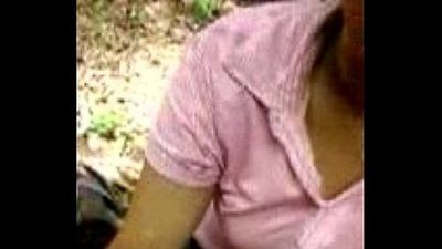 Young Babe Blowjob 2 BF in Jungle wid Tamil Audio 4208 - 1 min 40 sec