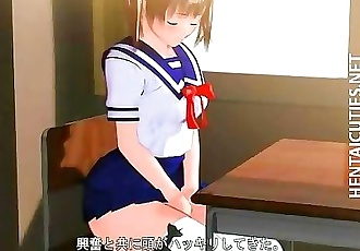 害羞的 3d 动画 女生 显示 奶