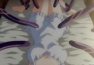 Innocent anime girls brutally tentacled - 3 min