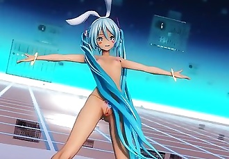3D MMD Luscious Hatsune Miku in Cyber Thunder Cider