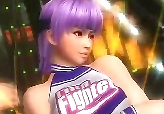 ecchi Dead or Alive 5 Ultimate Sexy Ecchi Cheerleader Ayane anime girls 2 min