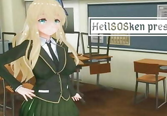3D Hentai Sena Kashiwazaki sex in School.