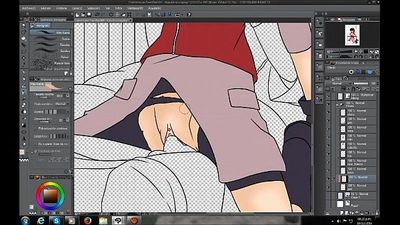 Hentai Speed Painting #01 - Naruto x Hinata - 24 min