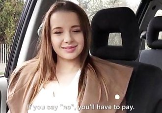 Teen Olivia agrees to fuck for free ride