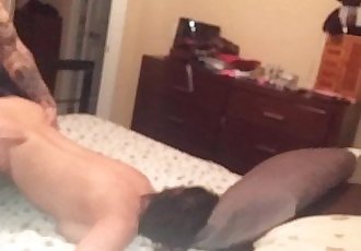 Amateur brunette gets ripped by big cock