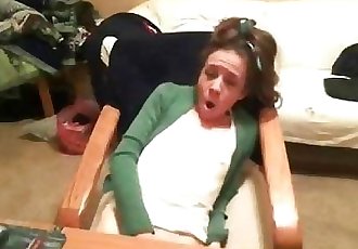 Cam of my sister hacked. See great orgasm - 1 min 10 sec
