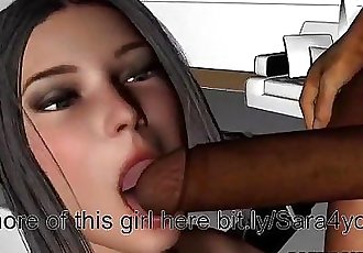 3D hentai teen taking huge cock from teacher - 5 min