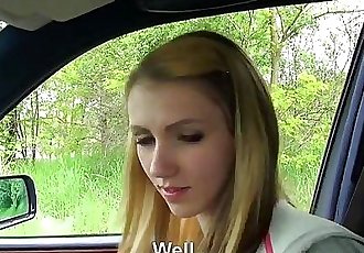 Linka Blondynka nastolatek Kurwa w Samochód pow 8 min w HD