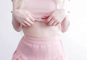 Showing You My Pink Pussy & D Cup Tits