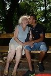 Hairy pussy of sweet granny Norma gets nailed hardcore with a young cock - part 2