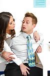 Office brunette slut Casey is a nasty babe who loves to suck cock