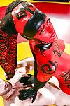 MILF pornstar Kleio Valentien taking cumshot on tongue after cosplay sex - part 2