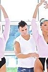 Sexy ballet dancers Kayla Carrera & Chanel Preston in anal threesome