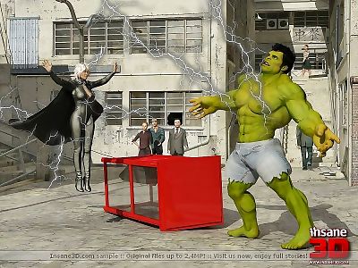 D seks ceny z potwór Hulk - część 568
