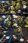 9 Superheroines vs Warlord - part 2