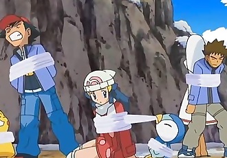 Dawn from pokemon has a so short dress but unfortunetely no upskirt to see