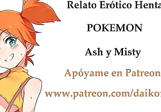 relato erótico Hentai De pokemon. แอช y misty. ¡con วอซ femenina! 5 มิน