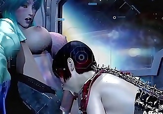 3d Animated Futanari Babes Having Threesome In A Space Station 2 min 1080p